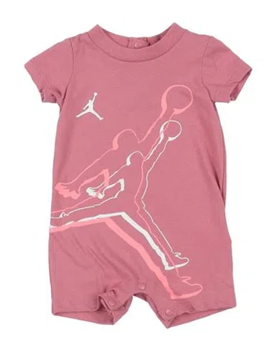 Jordan Air Jumpman Romper Newborn Girl Baby Jumpsuits & Overalls Pastel Pink Size 0 Cotton, Polyethy