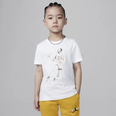 Jordan Kids' Little Boys Air Dots Short-sleeve Graphic T-shirt In White/red