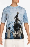 Jordan Air Oversize Graphic T-shirt In Blue