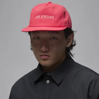 Jordan Air  Pro Unstructured Flat Bill Hat In Pink