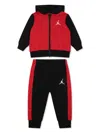 Jordan Air Speckle Tracksuit Set In Red