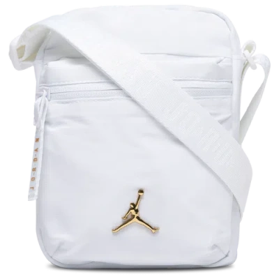 Jordan Airborne Festival Bag In White/gold