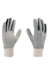 Jordan Airy Knit Touchscreen Gloves In Gray