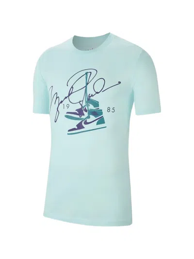 Jordan Aj85 Graphic-print T-shirt In Blue