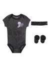 Jordan Appliqué Babygrowr Set In Black
