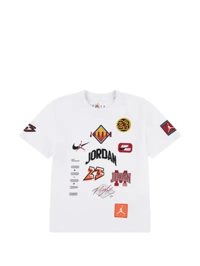 Jordan Kids' Appliqué Graphic T-shirt In White