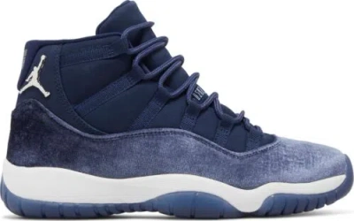 Pre-owned Jordan [ar0715-441] Womens Air  Retro 11 'midnight Navy' (w) In White