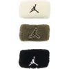 Jordan Assorted 3-pack Terry Hair Ties In Sail/olive/black