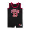 Jordan Jumpman 23 Jersey Romper In Black