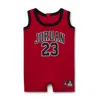 Jordan Baby (0-) Jumpman 23 Jersey Romper In Red