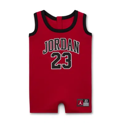 Jordan Baby (0-) Jumpman 23 Jersey Romper In Red