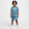 Jordan Dri-fit Little Kids' 2-piece Multi Woven Shorts Set In Blue