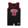 Jordan Jumpman 23 Jersey Romper In Black