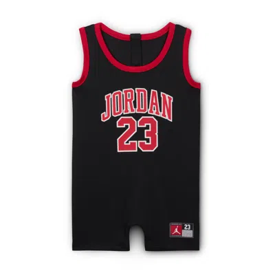JORDAN BABY (12-) JUMPMAN 23 JERSEY ROMPER,1015858808