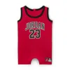 Jordan Baby (0-) Jumpman 23 Jersey Romper In Red