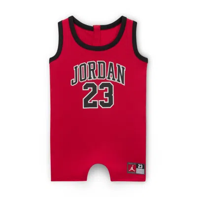 JORDAN BABY (12-) JUMPMAN 23 JERSEY ROMPER,1015859192