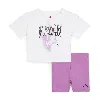 Jordan Baby (12-24m) Retro 1984 2-piece Bike Shorts Set In Pink