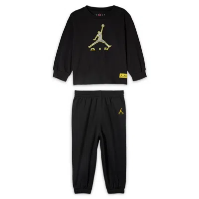 Jordan Baby (12-) Brooklyn Realtree 2-piece Long-sleeve T-shirt Set In Black