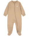 Jordan Baby Boy Or Girl Jump Man Footed Coverall In Hemp