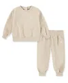 Jordan Baby Boys 2-piece Bubble Knit Top And Pants Set In Multi