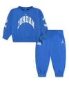 Jordan Baby Boys 2-piece Long Sleeves Top And Joggers Set In Blue