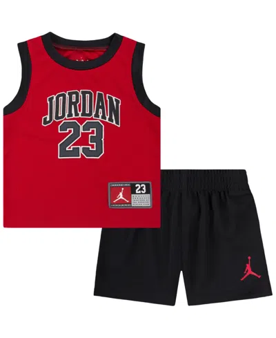 Jordan Baby Boys 23 Jersey T-shirt And Shorts Set In Black
