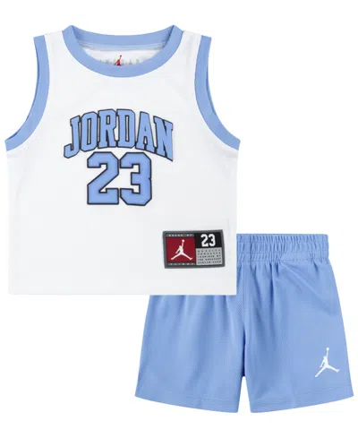 Jordan Baby Boys 23 Jersey T-shirt And Shorts Set In University Blue