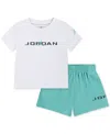 Jordan Baby Boys Baseline T-shirt & Mesh Shorts, 2 Piece Set