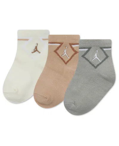 Jordan Kids' Baby Boys' Diamond Ankle Socks, 3-pack Set In Multi