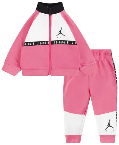 Jordan Baby Boys Jumpman Air Blocked Tricot Jacket And Jogger Pants, 2 Piece Set In Multi
