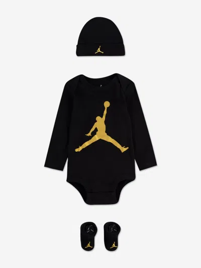 Jordan Baby Boys Jumpman Bodysuit Set In Black