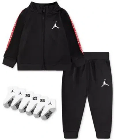 Jordan Baby Boys Tricot Track Suit Socks In Black