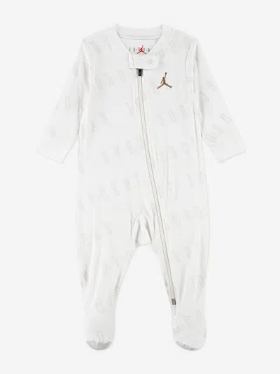 Jordan Kids'  Baby Bubble Footed Coverall In White