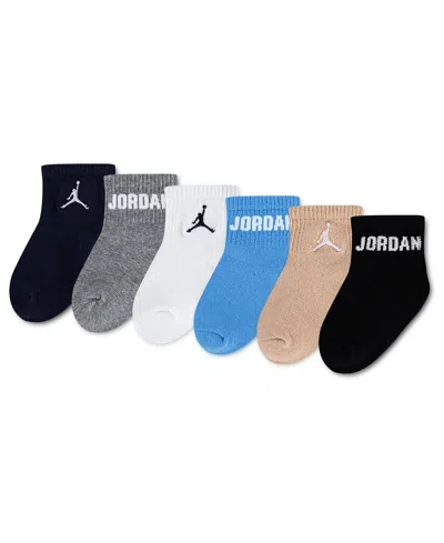 Jordan Baby Everyday Socks, 6 Pack In Obsidian
