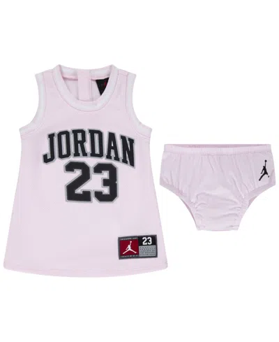 Jordan Baby Girls 23 Jersey Dress In Pink Foam