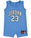 Jordan Baby Jumpman 23 Jersey Romper In University Blue