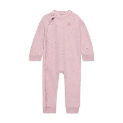 Jordan Baby Jumpman Nep Coverall In Pink