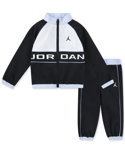 Jordan Baby Windbreaker Jacket & Pants, 2 Piece Set In Black