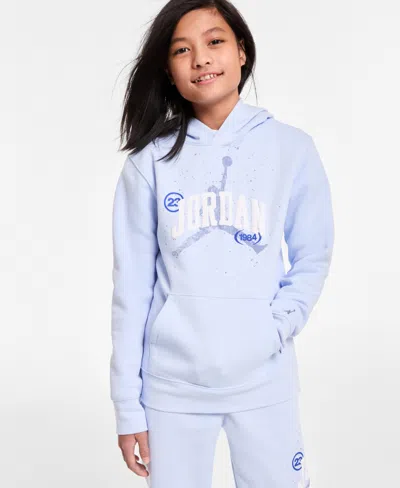 Jordan Kids' Big Boys 1984 Jumpman Pullover Hoodie In Hydrogen Blue