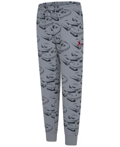 Jordan Kids' Big Boys 23 Fadeaway Fleece Pants In Nike Particle Grey