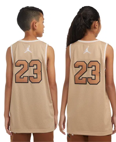 Jordan Kids' Big Boys 23 Jersey Sleeveless Tank Top In Hemp