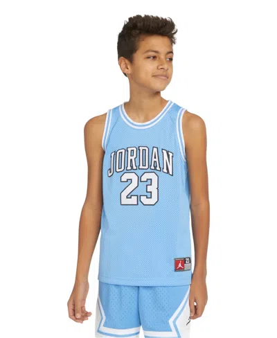 Jordan Kids' Big Boys 23 Jersey Sleeveless Tank Top In University Blue