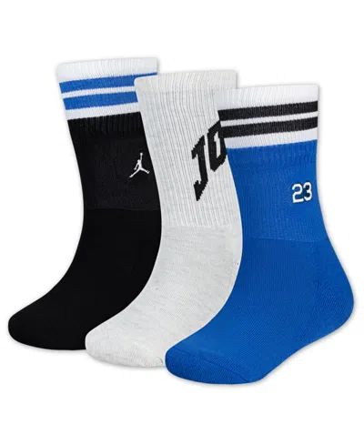 Jordan Kids' Big Boys 3-pack Most Valuable Player Crew Socks In Multi