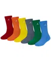 JORDAN BIG BOYS 6-PACK EVERYDAY ESSENTIALS CREW SOCKS