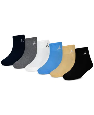 Jordan Kids' Big Boys 6-pk. Ankle Socks In Med Blue