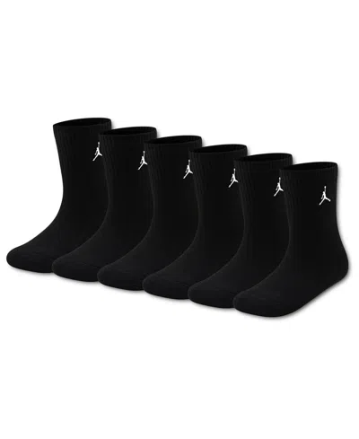 Jordan Kids' Big Boys 6-pk. Ankle Socks In Black