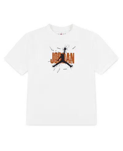 Jordan Kids' Big Boys 85 Shatter T-shirt In White