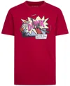 Jordan Little Boys Air Comics Dunk Short-sleeve Graphic T-shirt In R78gym Red