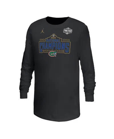 Jordan Kids' Big Boys And Girls Black Florida Gators 2025 Ncaa Men's Basketball National Champions Celebration Lo