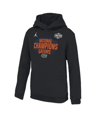 Jordan Kids' Big Boys And Girls Black Florida Gators 2025 Ncaa Men's Basketball National Champions Locker Room Pu